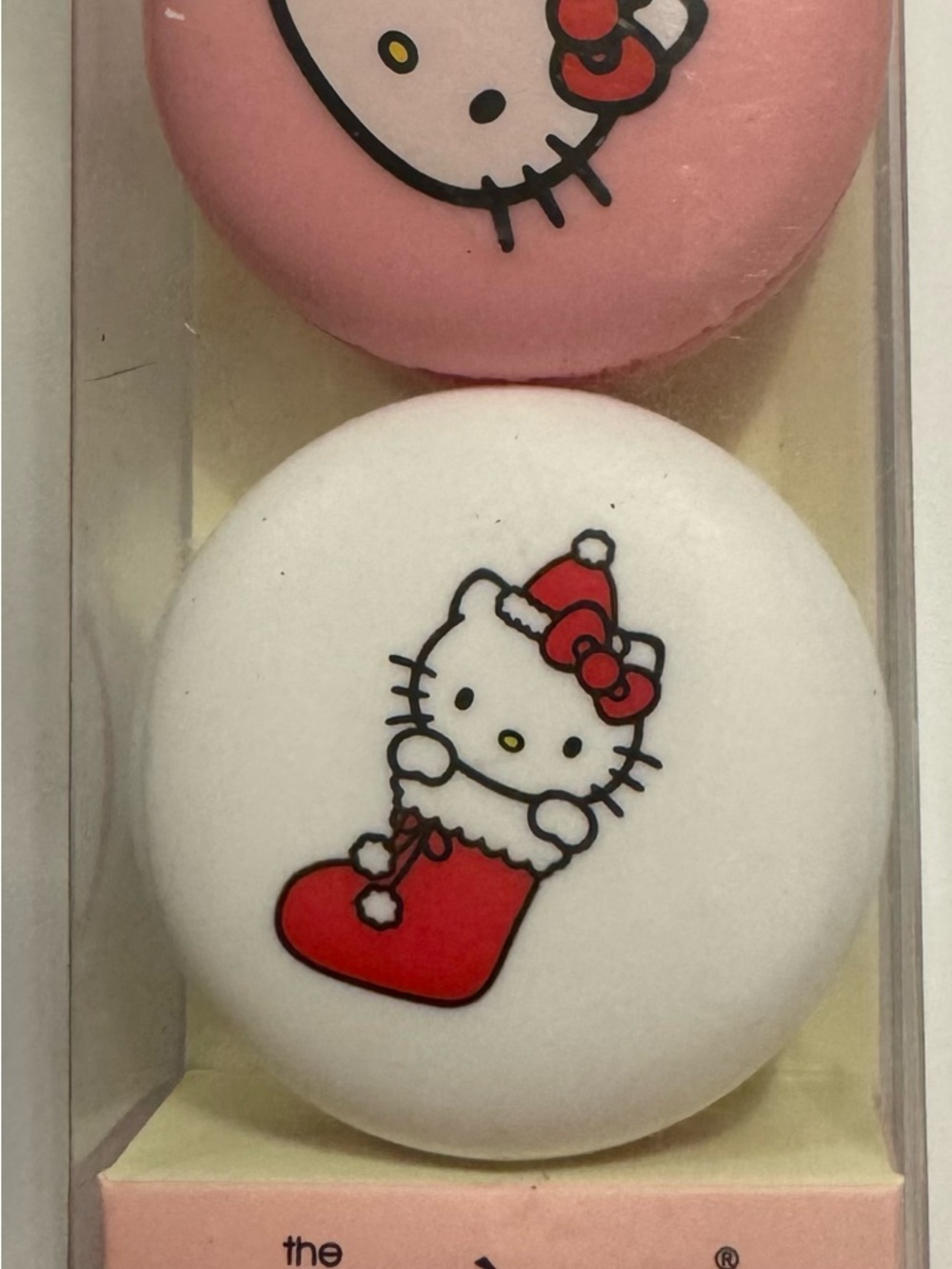 The Crème Shop Hello Kitty Macaron Lip BalmDuo - Mixed Berry & Icing on the Cake